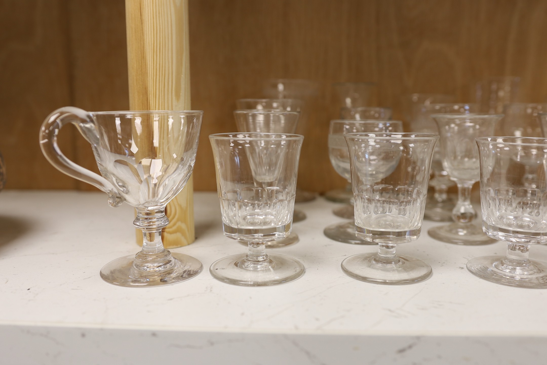 A selection of Victorian and later glassware